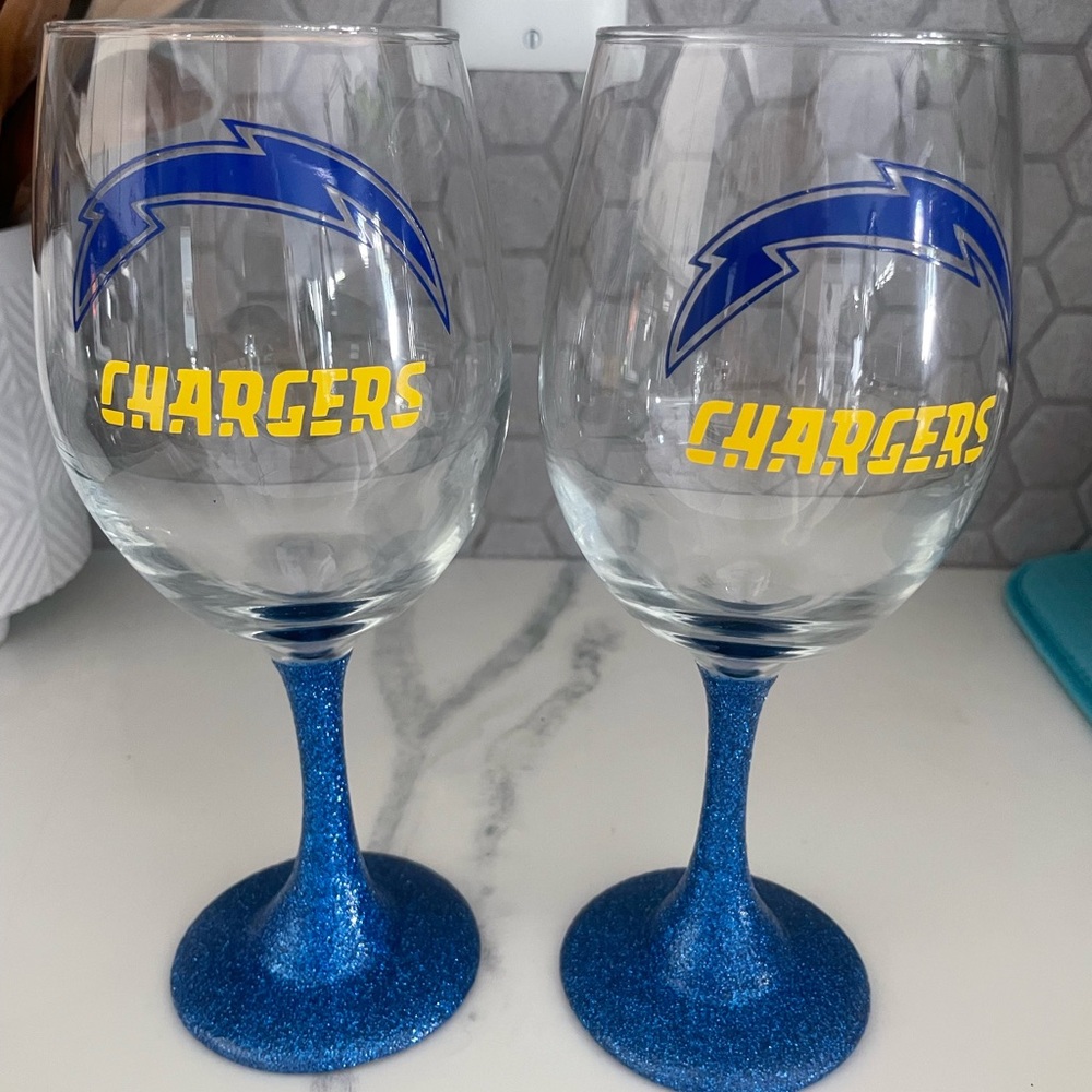 Los Angeles Chargers San Diego Wine Glasses
